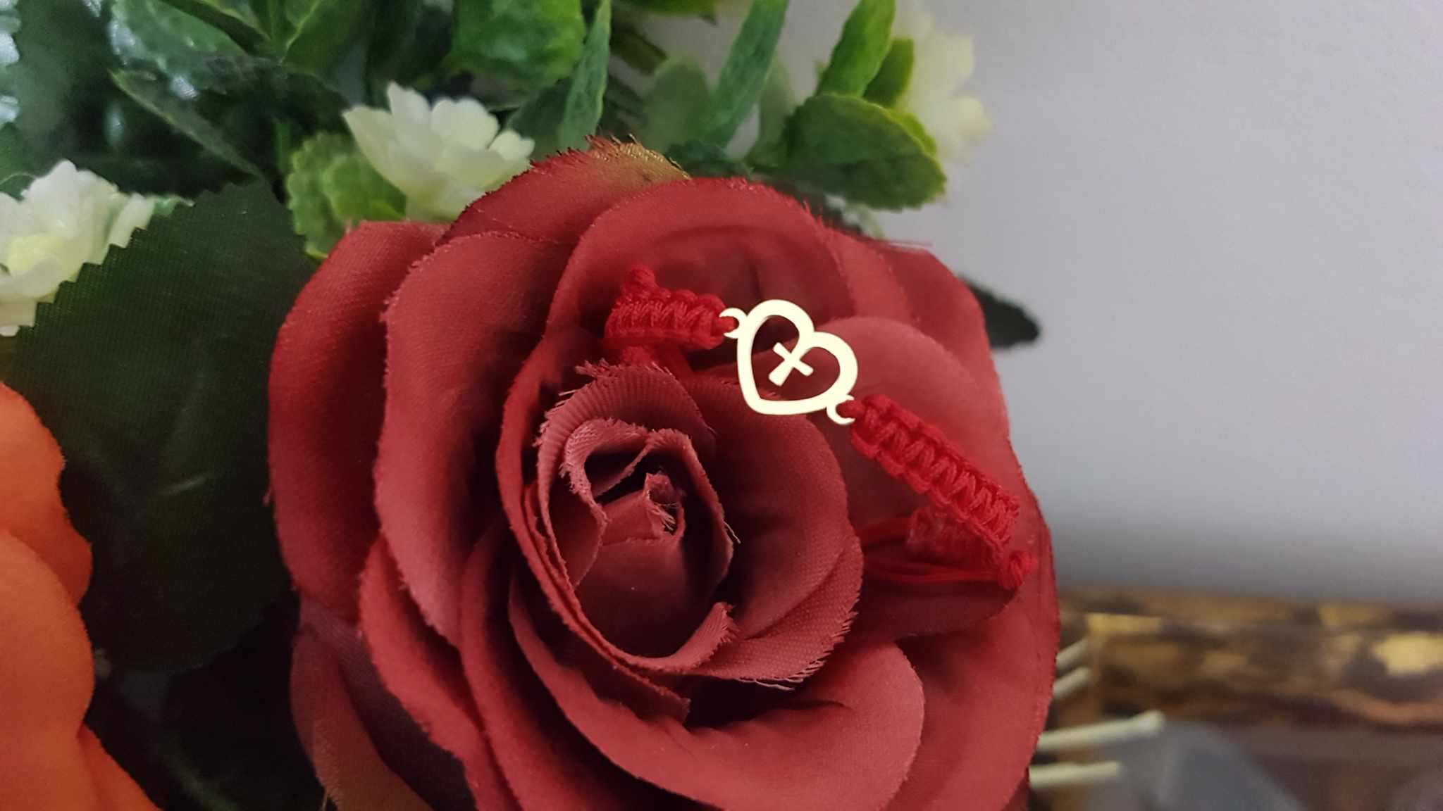 Cruz y Corazon Oro 14K