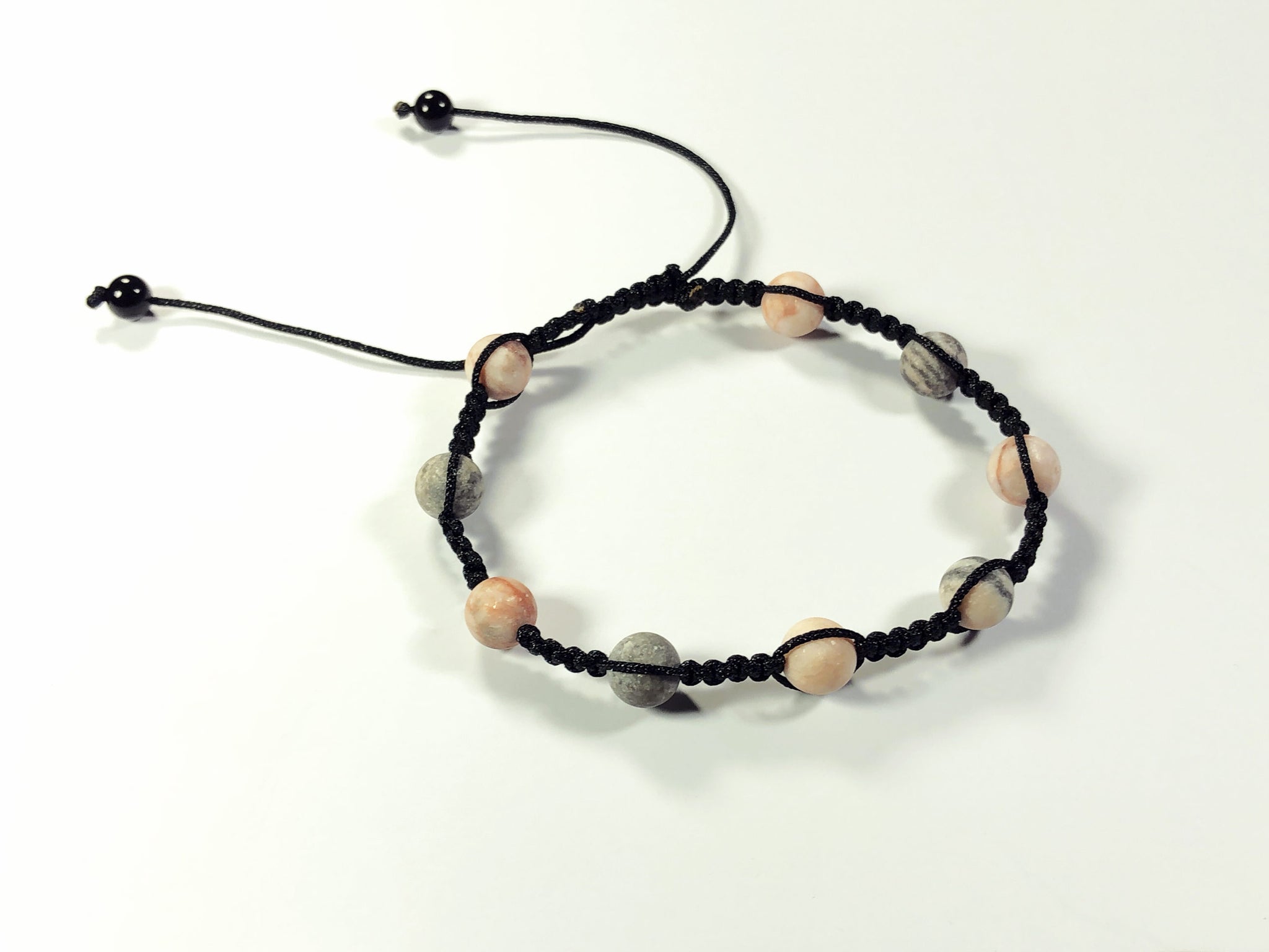 Pulsera trenzada- Cebra Jaspe