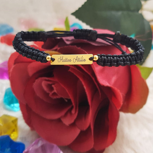 Pulsera Personalizada - Colgante rectangular