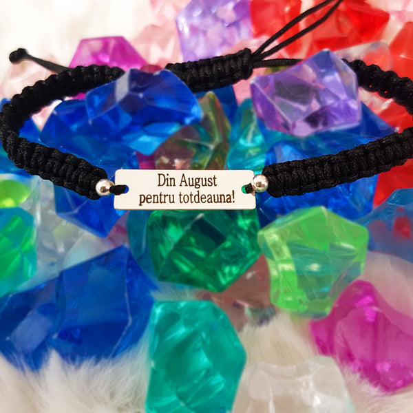 Pulsera Personalizada - Colgante rectangular